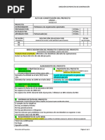 Acta de Constitución Del Proyecto