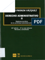 Derecho Admin Ii - Ramón Parada Vázquez