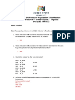 ICS 232 Computer Organization & Architecture Homework 9 - Irvine Chapter 7 - 10 Points Due Date: 7/14/2022