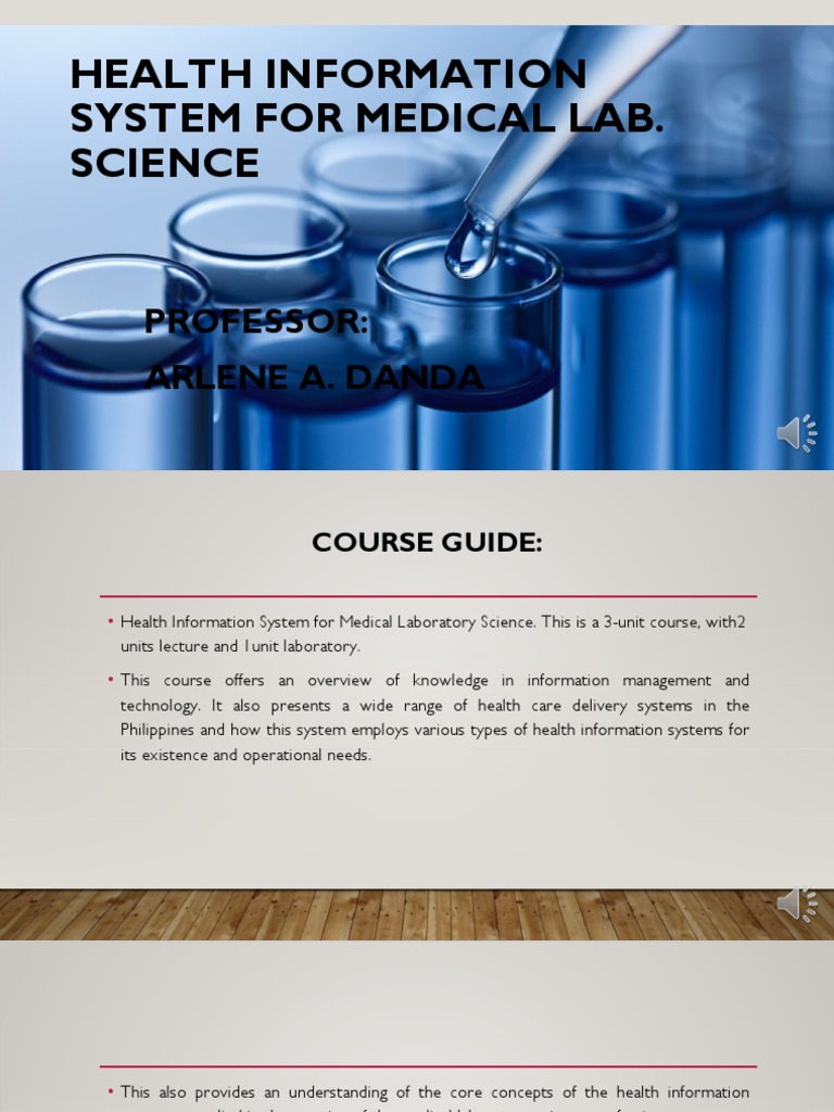 Health Info Systems in Medical Lab Science | PDF | Health Informatics ...