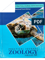 ZOOLOGY XII (12th Grade/Class) Solved Practical Journal