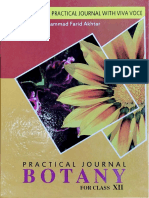 BOTANY XII (12th Grade/Class) Solved Practical Journal