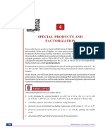 Special Products and Factorization: Module