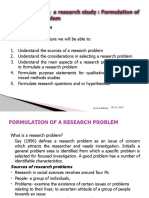 Conceptualising Research Problem