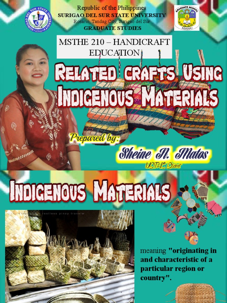 Indigenous Materials in Filipino Handicrafts | PDF | Bamboo | Coconut