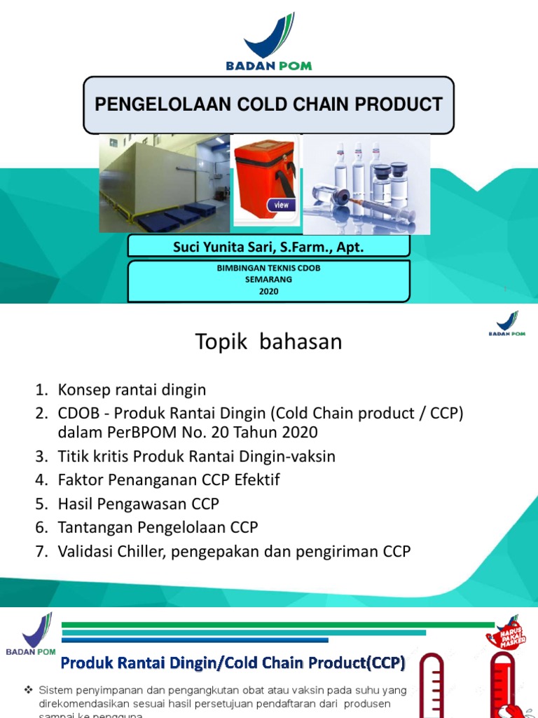 Pengelolaan Produk Rantai Dingin CCP | PDF