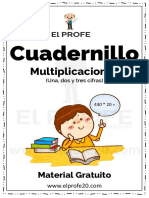 Cuadernillo Multiplicaciones 1 2 y 3 Cifras Elprofe20