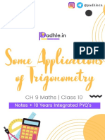 Some Applications of Tridonometry Notes + PYQs