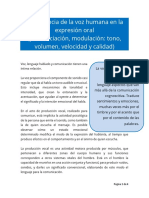 Importancia de La Voz en La Comunicación