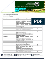 Budget of Works For Learning Competencies: Amando A. Fabio Memorial National High School