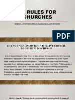 16 Rules For Churches. March13, 2022
