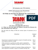 ITR FAQs AY 2223 Taxmann