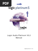 Logic audio platinum 5.2 Manual