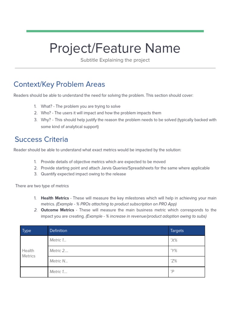 PRD Template For Dummies PDF Business Computing PRD Template For Dummies PDF Business Computing