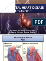 Congenital Heart Disease Acyanotic: Department of Cardiovascular Surgery St. George University General Hospital