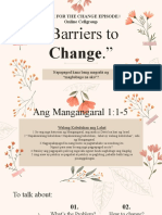 Barriers To Change