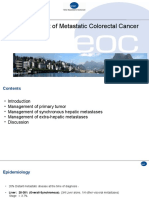 Management of Colorectal Metastases