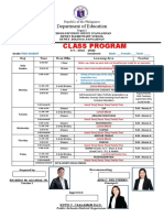 Class Program and Teachers Program (R. ALCARAZ)