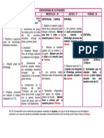 Cronograma de Actividades 1°a