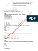 Soal UTS Kimia Kelas 10 Semester 2