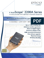 Picoscope 2200A Series: Benchtop Performance in A Pocket-Sized Scope