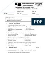 DATE: /05/2022 PERIODIC TEST - (2022-2023) Class Viii Time: 01 Hour Subject: Ict M.M.: 20 NAME: - Adm. No.: - Roll No.