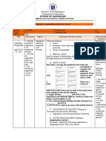 Division of Marinduque Tambangan National High School: Weekly Learning Plan in Tle 9