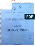 JNTUA JNTUH JNTUK - B Tech - 2019 - Handwritten Notes - CIV - Surveying Handwritten Notes