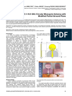 Investigation of 3.1-10.6 GHZ Circular Monopole Antenna With Modified Partial Ground Plane