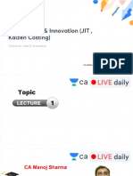 Lean System Innovation JIT Kaizen Costing With Anno