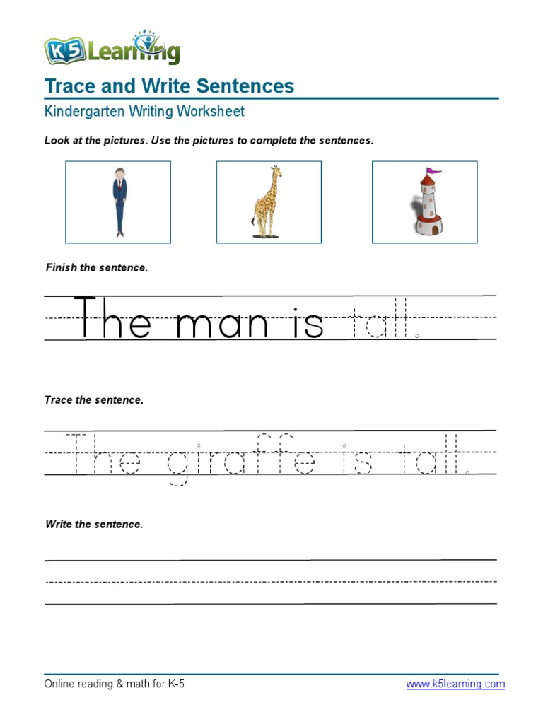 Write Sentences 2 | PDF