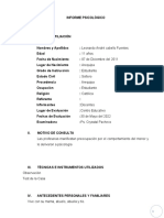 Informe Psicológico