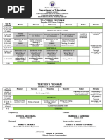 Department of Education: Teacher'S Program