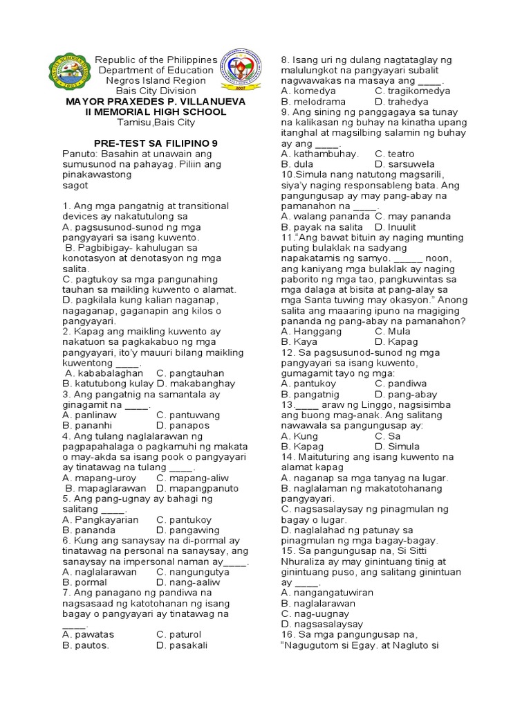 Filipino 9 Pdf
