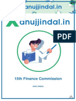 15th Finance Commission: Anuj Jindal