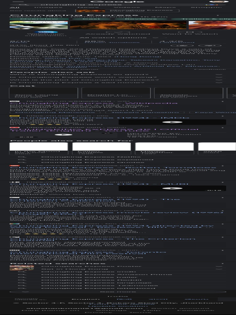 Chungking Express Google Search PDF