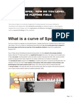 What Is A Curve of Spee?