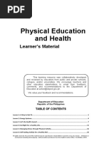 Physical Education and Health: Learner's Material