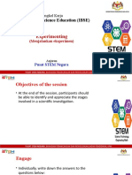 Experimenting: Inquiry-Based Science Education (IBSE)