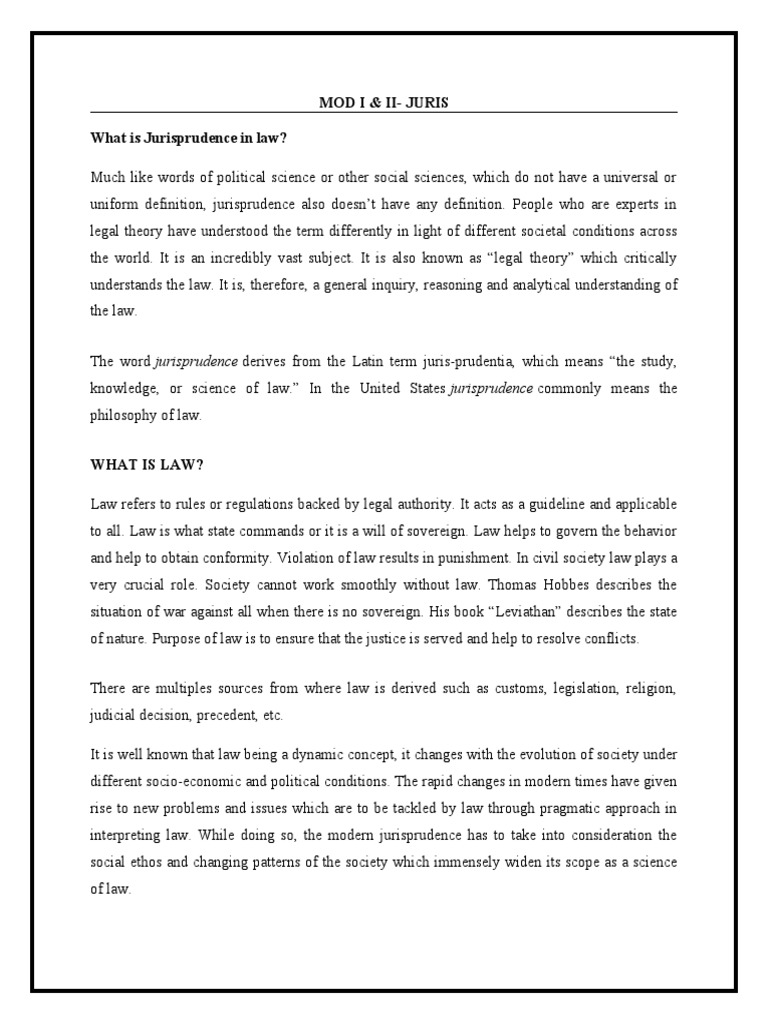 mod-i-ii-juris-what-is-jurisprudence-in-law-pdf-precedent