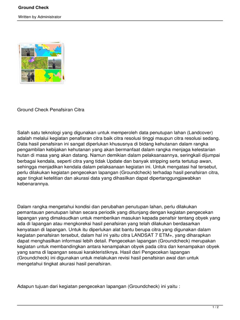 Tujuan dan Pentingnya Ground Check | PDF | Sains & Matematika | Komputer