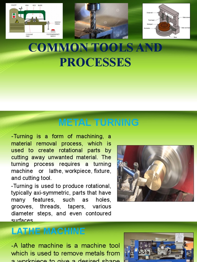 Presentation Metal Turning PDF Screw Drilling