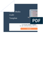 HubSpot ÔÇô Social Media Audit Template