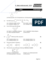 JEE (Main+Advanced) 2023 IUPAC Chemistry Worksheet