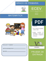 Matemática 6to grado primaria ECEV 2022
