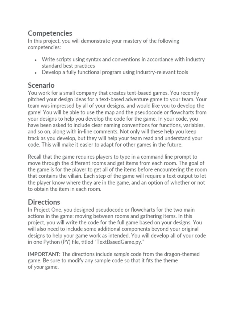 Project 2 Guidelines IT 140 SNHU | PDF | Python (Programming Language ...