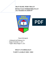 Laporan Hasil Percobaan Pertumbuhan Dasn Perkembangan