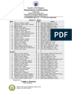 Grade 8 Rizal List For VACINATION