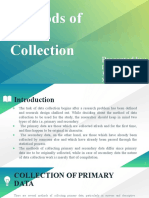 Methods of Data Collection