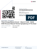 Ticket 1 of 1: Tiket Orang Masuk Ancol - (Sesi 2 11.00 - 16.00 WIB Khusus Masuk Pantai Symphony of The Sea)